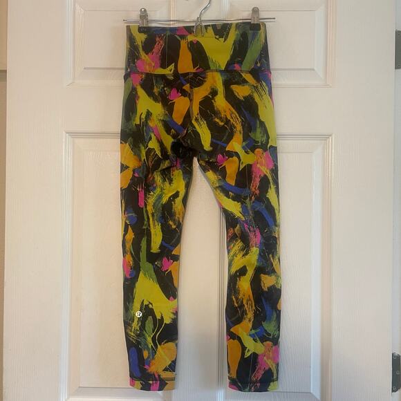 Lululemon Wunder Train High-Rise Tight 23” Undertone Black Multi size 6 - Picture 1 of 13
